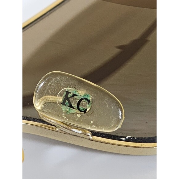 Kenneth Cole KC041 198 Gold Metal Sunglasses Frame 127-17-135 Vintage Rare Wrap - Picture 10 of 15
